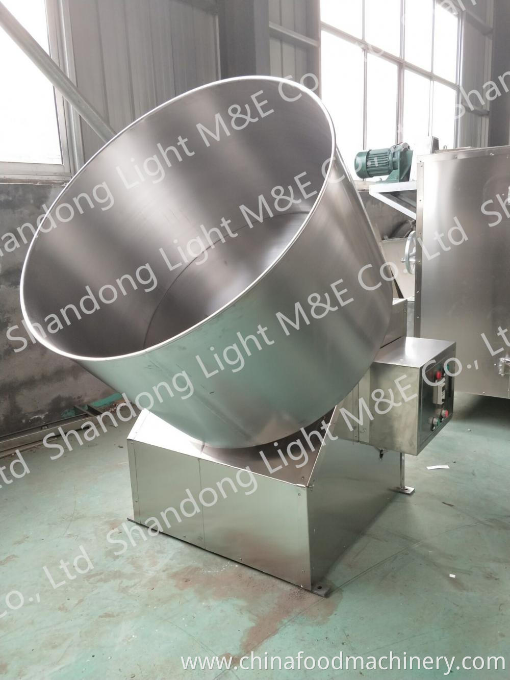 Dough coating machine